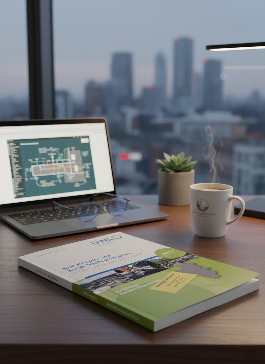 In der Ausgabe 2026 der DWA „Kläranlagen- und Kanal-Nachbarschaft“ vertreten